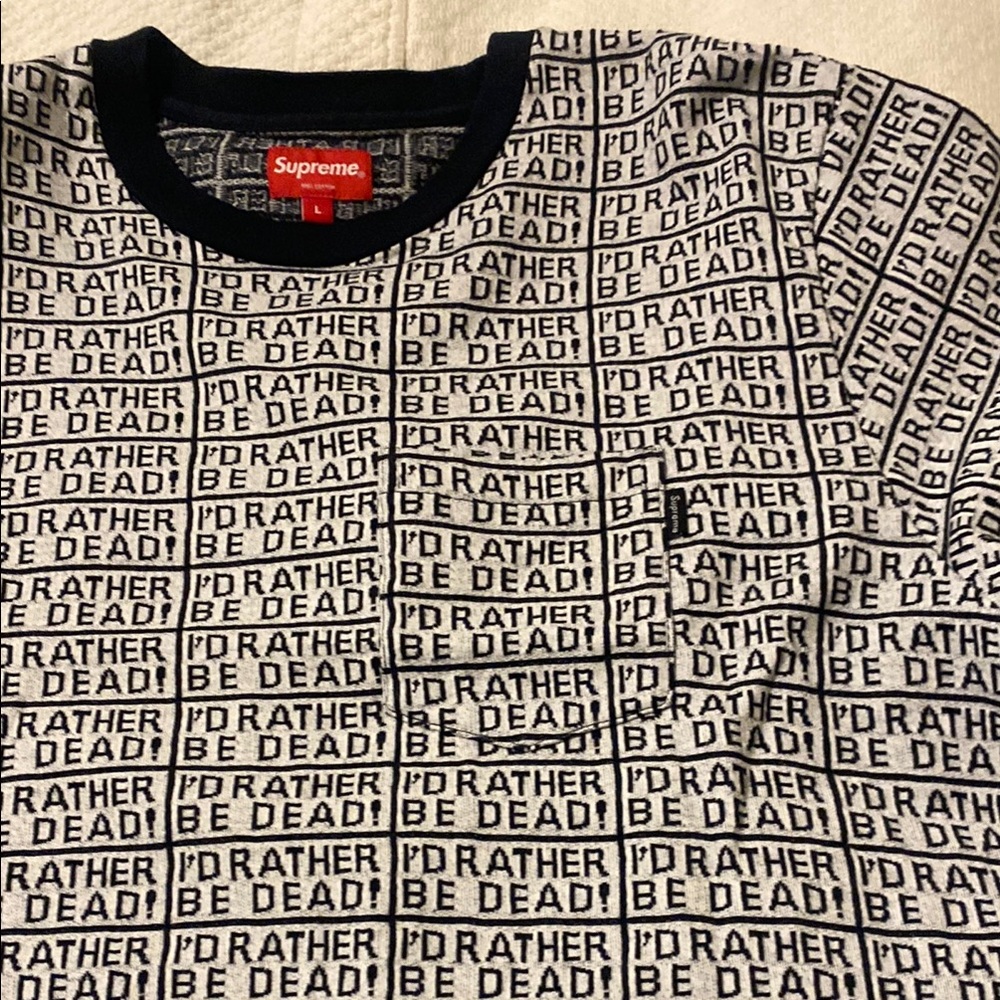 Supreme Monochrome Crewneck Sweater - Picture 4 of 13
